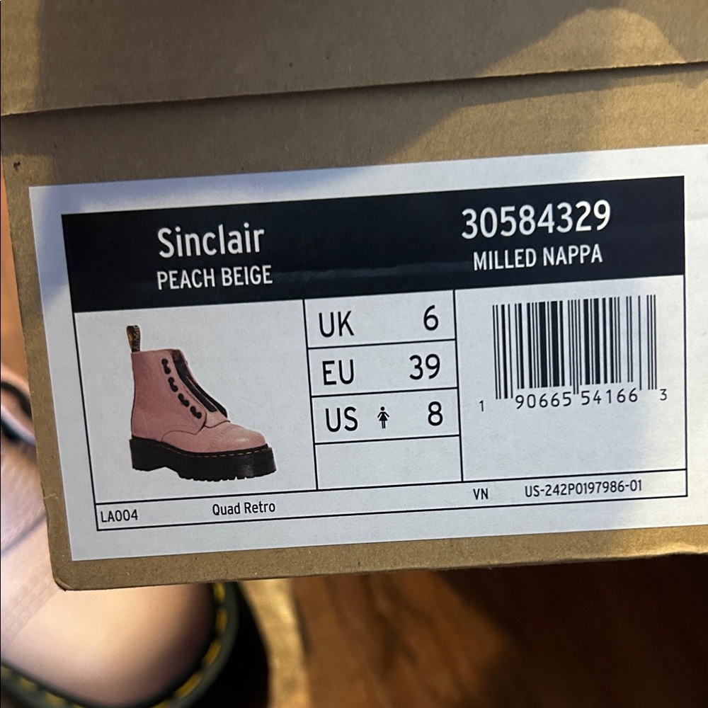 Dr Martins Sinclair Platform Boots Zipper Front - Picture 11 of 12